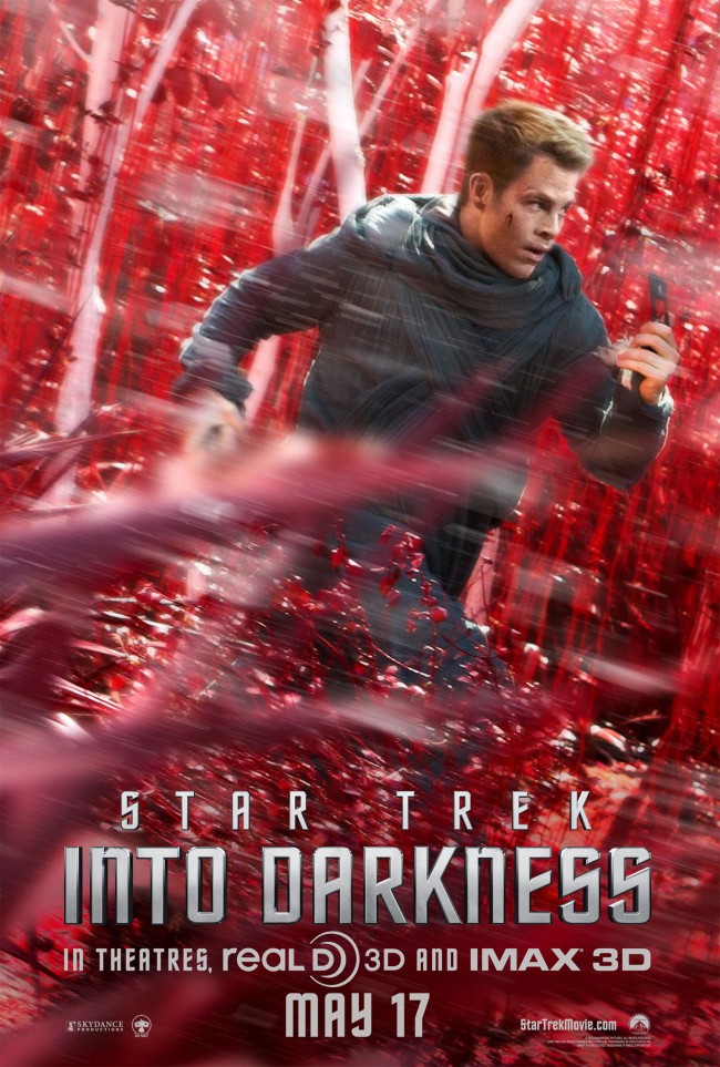 Chris Pine in Star Trek Into Darkness (2013) Movie Character Poster