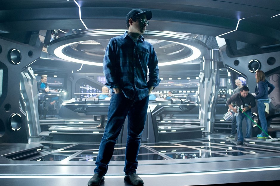 J.J. Abrams on the set of Star Trek Into Darkness (2013) Movie Image