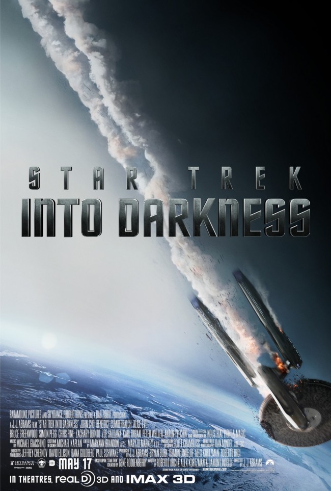 The Enterprise in Star Trek Into Darkness (2013) Movie Poster